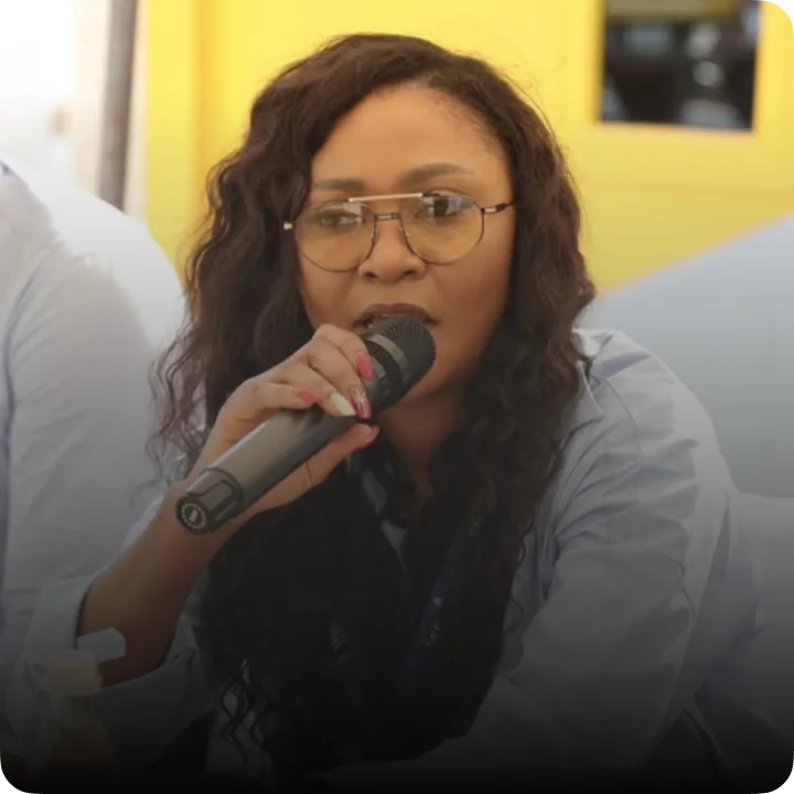 Oyindamola at an official event, from her photo archive